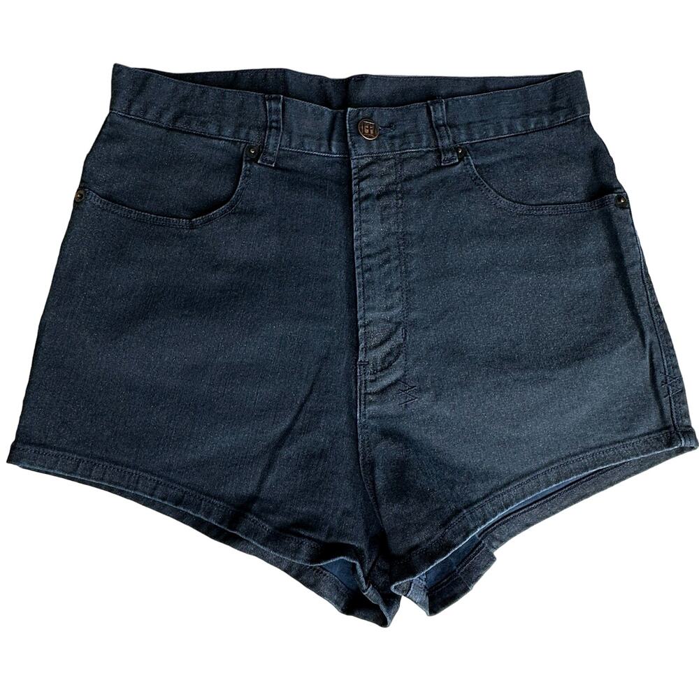 Ksubi Midnight Runner Moonstruck High Rise Shorts Navy Sparkle Women's 28 NWT